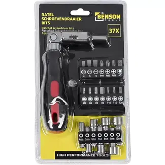 Benson Ratel schroevendraaier bits 37-delig