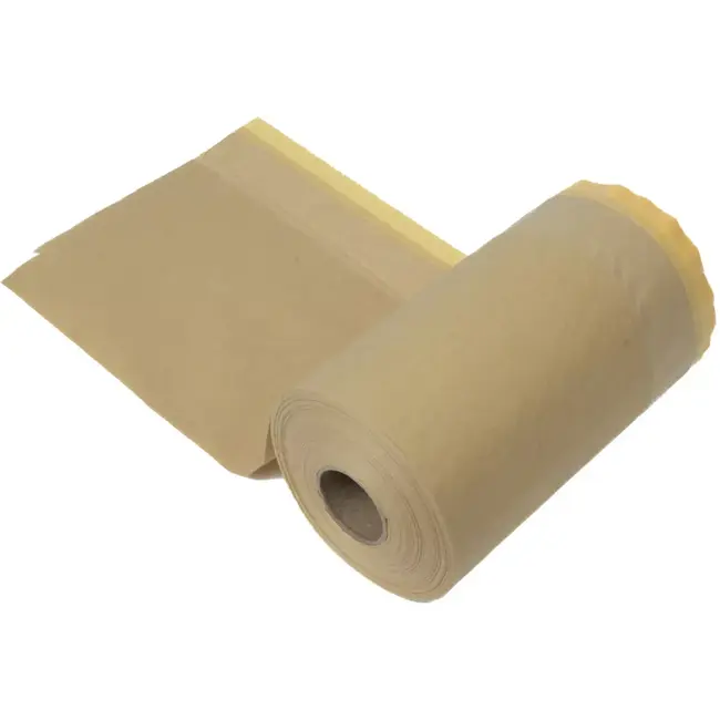 Benson Afdekpapier met tape 250 mmx 30 mtr - beschermt tegen vuil en vocht
