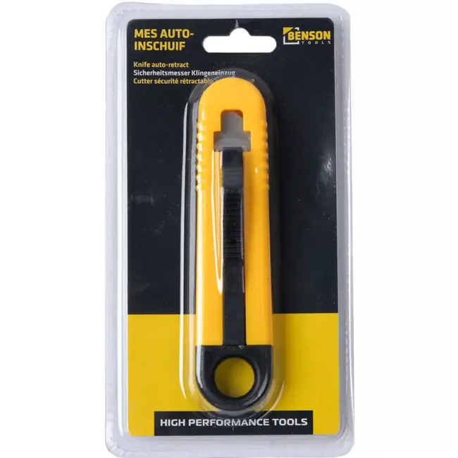 Benson Mes auto-inschuif - met handvat - met grip