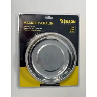 Benson Magneetschaal Ø 150 mm - rond metalen bakje voor schroeven, moeren en kleine onderdelen