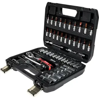 Benson Dopsleutelset 53-delig - 14 mm - PH1 - PH2 - PH3 - PZ1 - PZ2 - PZ3 - T15 - T20 - T25 - T30 - T40