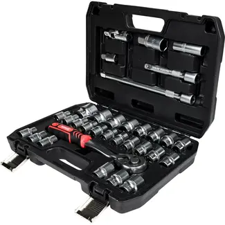 Benson Dopsleutelset 32-delig - 2 x 16 mm - 2 x 21 mm - 32 mm - 8 m