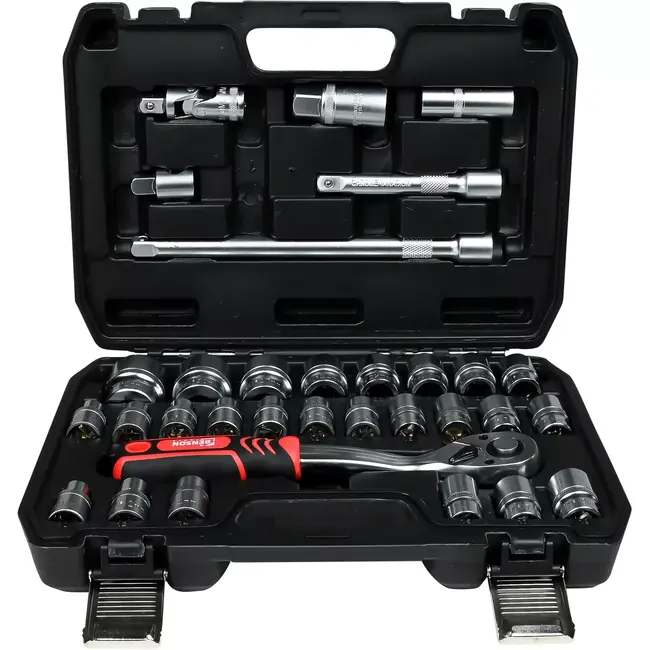 Benson Dopsleutelset 32-delig - 2 x 16 mm - 2 x 21 mm - 32 mm - 8 m