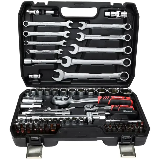 Benson Gereedschapset 82-delig - 14 mm - 2 x 16 mm - 2 x 21 mm - 22 mm - 32 mm - 8 m - 8 mm - PH1 - PH3 - PZ1 - Pz3 - T40