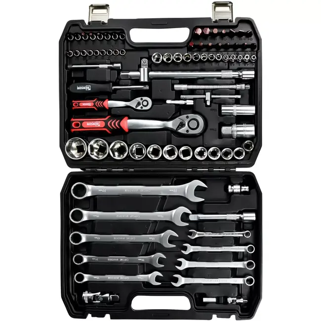 Benson Gereedschapset 82-delig - 14 mm - 2 x 16 mm - 2 x 21 mm - 22 mm - 32 mm - 8 m - 8 mm - PH1 - PH3 - PZ1 - Pz3 - T40