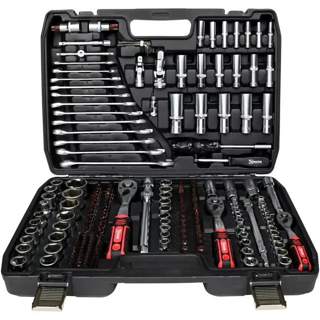 Benson Gereedschapset 216-delig - 10 mm - 100 mm - 14 mm - 19 mm - 21 mm - 4,5 mm - 6,35 mm - 8 x 30 mm - PH1 - PH2 - PH3 - PZ1 - PZ2 - PZ3 - T10 - T15 - T20 - T25 - T27 - T30 - T55 - T60