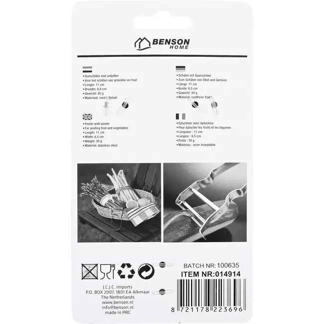 Benson Dunschiller - 11 cm - 6,5 cm - roestvrijstaal