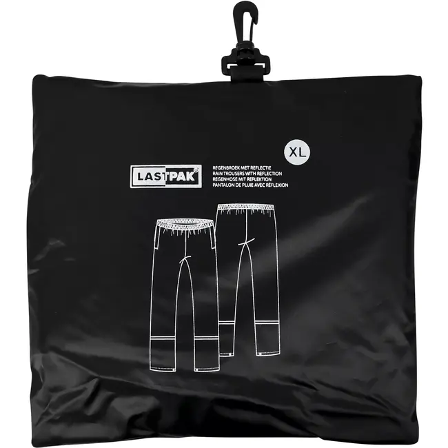 Benson Regenbroek zwart met reflectie maat x L - polyester