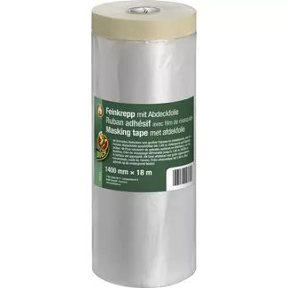 Duck Schilderstape met afdekfolie 1400 mm x 18 m