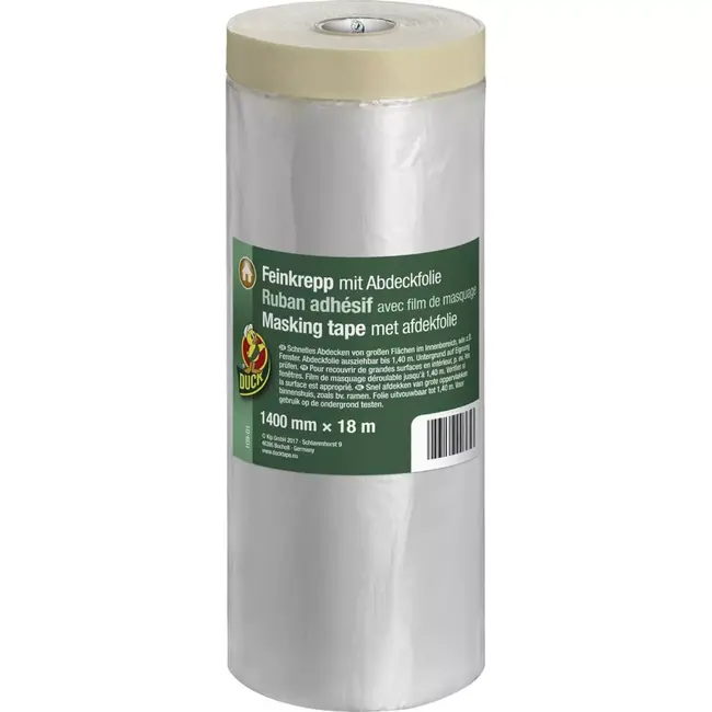 Duck Schilderstape met afdekfolie 1400 mmx 18 m