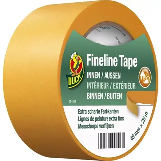 Duck Schilderstape Fineline 48 mm x 25 m voor nauwkeurig afplakken bij schilder- en lakwerk