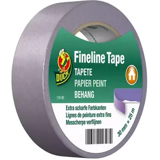 Duck Schilderstape Fineline behang 30 mm x 25 m voor precisiewerk en strakke randen bij behangen