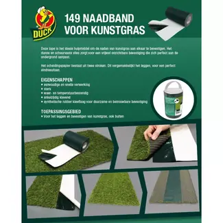 Duck Naadband kunstgras 150 mmx 10 m - breed lang - 10 m - 150 mm - voor schilder- en afplakwerk
