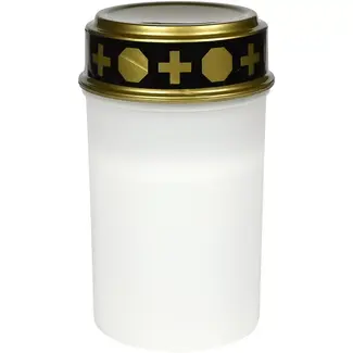 Benson Rouwlicht op batterij wit - LED - 65 x 120 mm - wit - voor elektrische klussen - voor montage en aansluiting