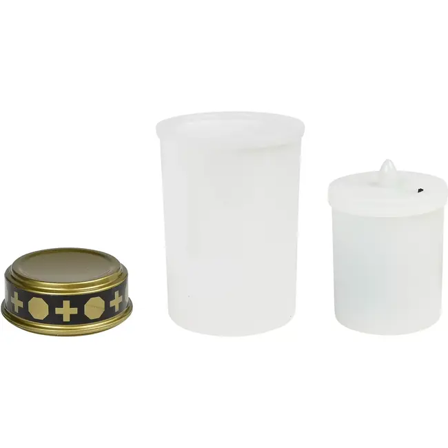 Benson Rouwlicht op batterij wit - 65x 120 mm - LED