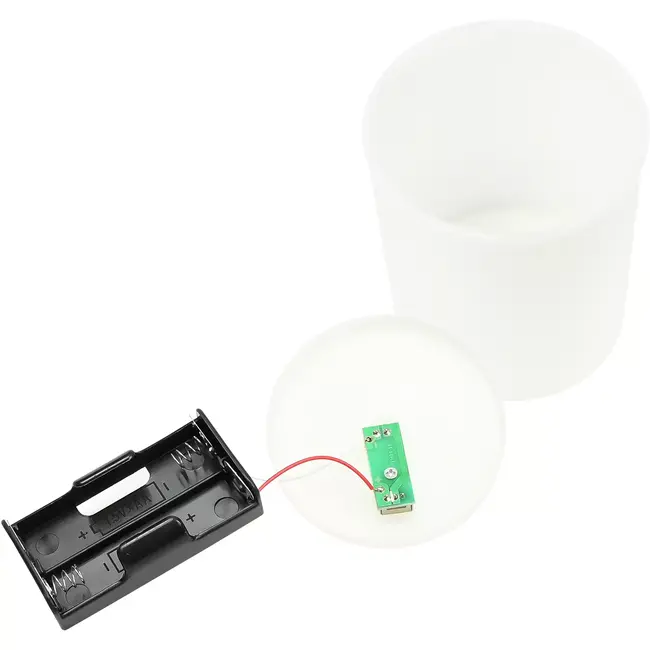 Benson Rouwlicht op batterij wit - 65x 120 mm - LED