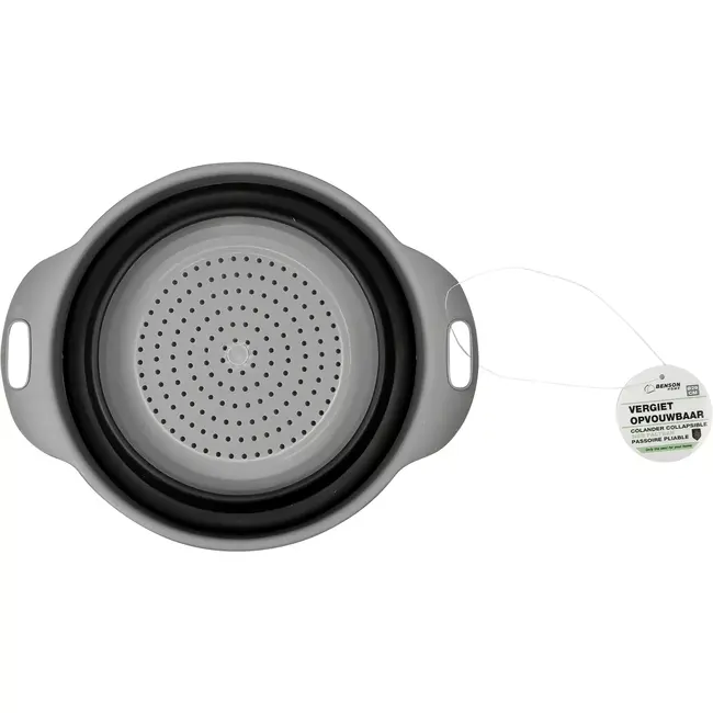 Benson Vergiet opvouwbaar rond zwart - 29 cm - TPR + PP