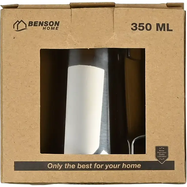 Benson Melkkan RVS 350 ml met maataanduiding voor cappuccino en latte