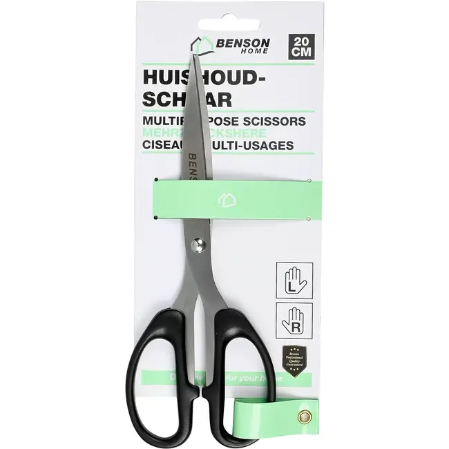 Benson Huishoudschaar 8" links- en rechtshandig - 20 cm - met grip