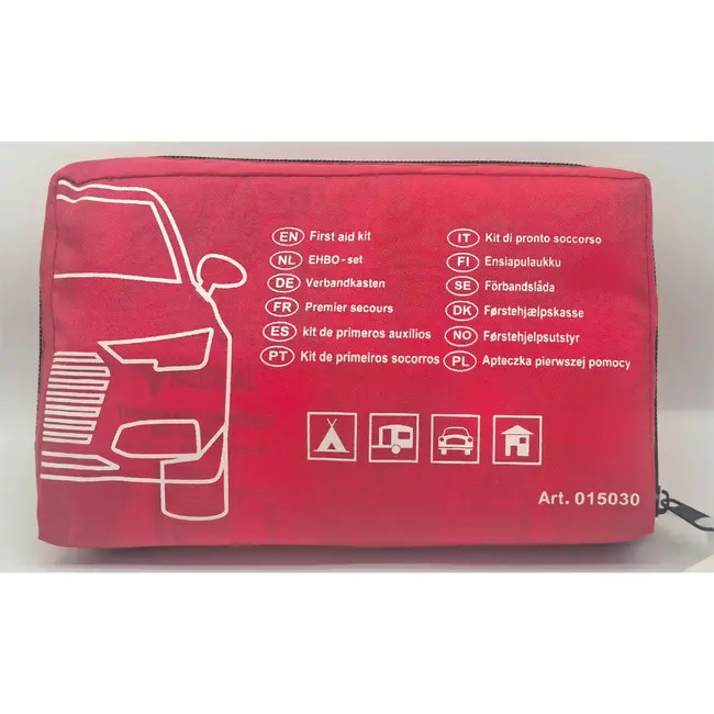 Benson E.H.B.O. set DIN13164:2022 Auto - 10 x 10 cm - 10 x 12 cm - 160 x 210 cm - 2,5 x 500 cm - 6 x 400 cm - 6 x 8 cm - 60 x 80 cm - 8 x 10 cm - 8 x 400 cm - 96 x 96 x 136 cm - DIN 13164