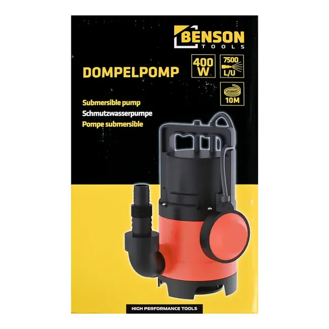 Benson Dompelpomp 400 W 7500 l/U - ± 7500 l per uur