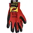 Benson Werkhandschoenen latex crinkle rood zwart maat 11 - EN 388 - EN21420