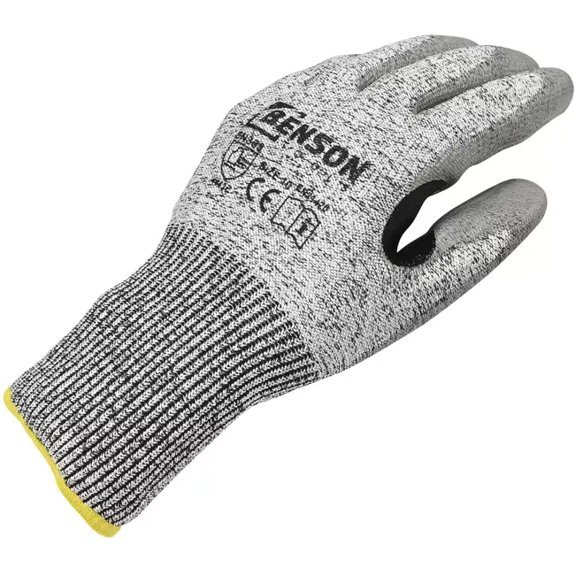 Benson Snijbestendige werkhandschoenen level C maat 10 met 13-gauge HPPE en PU-gecoate handpalm