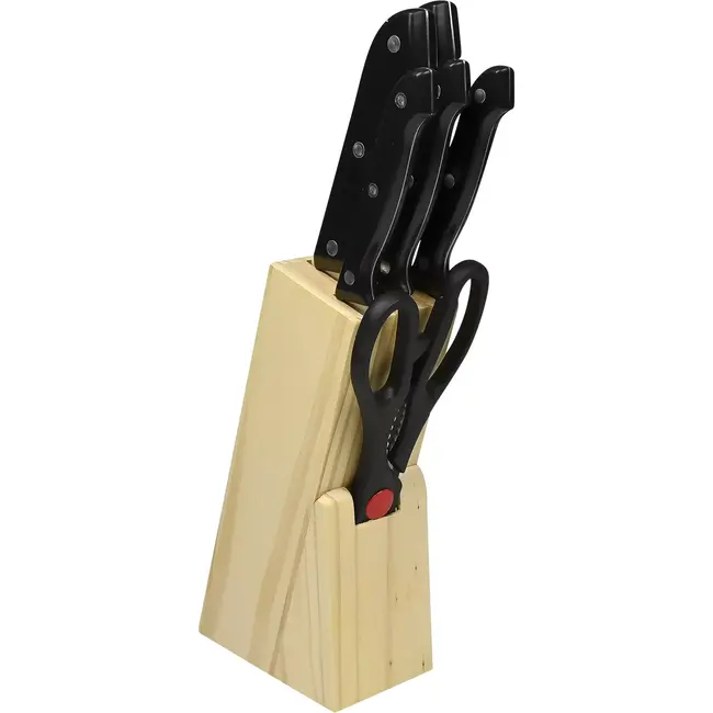 Benson Messenblok 7-delig - RVS + PP - 18 cm - 21 cm - 22 cm - 24,5 cm - 30 cm - 32,3 cm