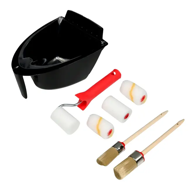 Benson Verfset 10-delig met verfemmer en 4 lakrollers van 55 mm