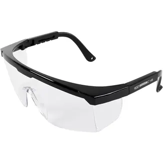 Benson Veiligheidsbril zwart frame - beschermt tegen vuil en vocht