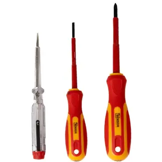 Benson VDE schroevendraaierset 3-delig met spanningstester 125-250 V