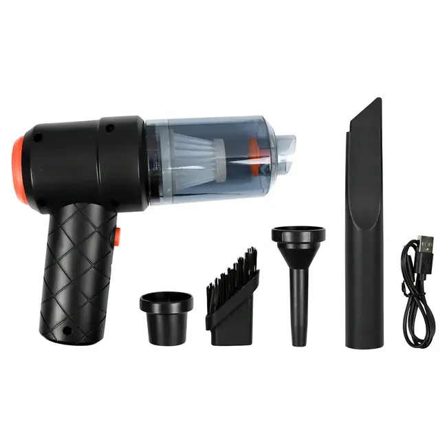 Benson 2-in-1 mini stofzuiger en compressor 3600 mAh met 4000 Pa, 48 W en Type-C voor auto en thuis