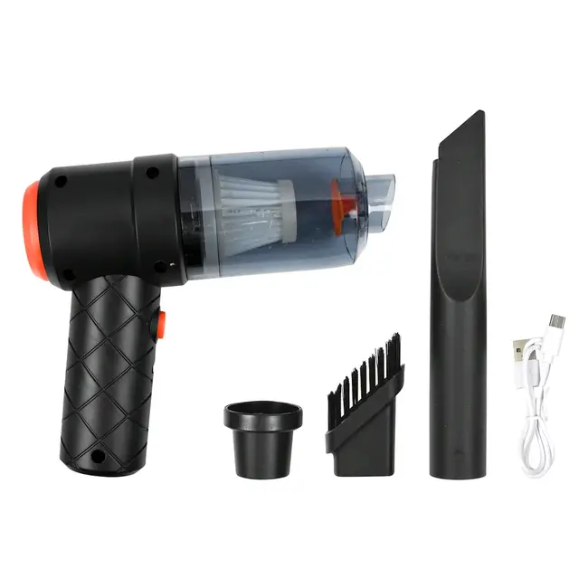 Benson 2-in-1 mini stofzuiger en compressor 1200 mAh met HEPA-filter, 2500 Pa en 3 mondstukken