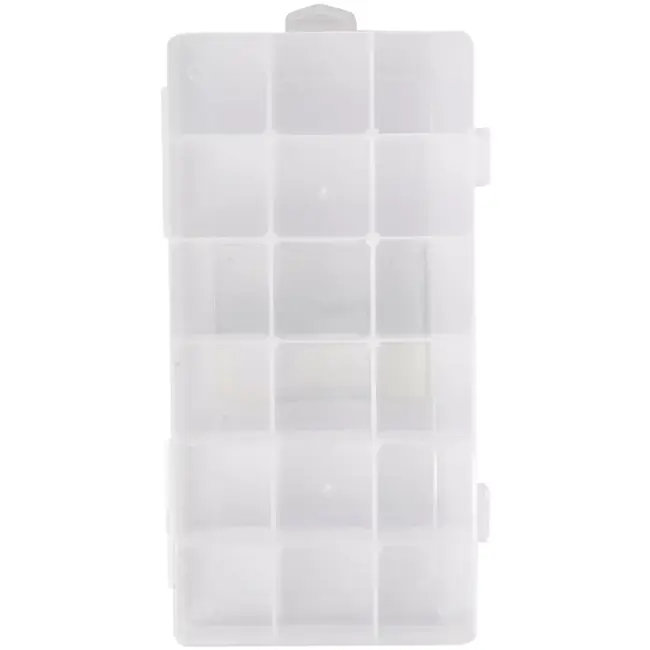 Benson Opbergbox met 18 vakken - kunststof - 23,3 x 11,7 x 4,1 cm