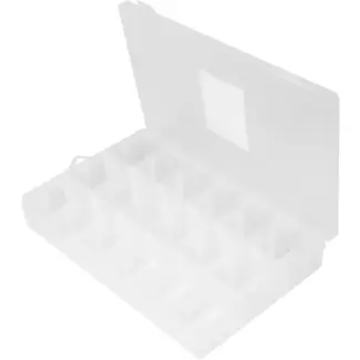 Benson Opbergbox met 18 vakken - 27 x 17,5 x 4,5 cm - kunststof met transparante deksel voor klussen