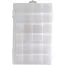 Benson Opbergbox met 24 vakken - 27 x 17,7 x 4,5 cm - kunststof met transparante deksel