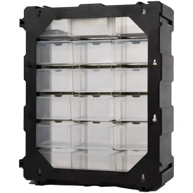 Benson Opbergbox met 18 vakken - 38,1 x 46,5 x 15,8 cm - kunststof met transparante vakverdeling