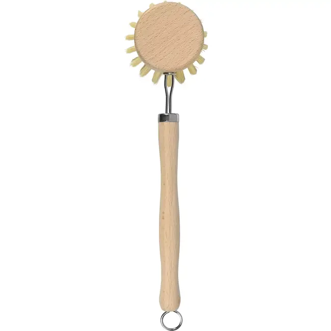 Benson Houten afwasborstel 23 cm - beukenhout, roestvrij staal en PET voor de dagelijkse afwas