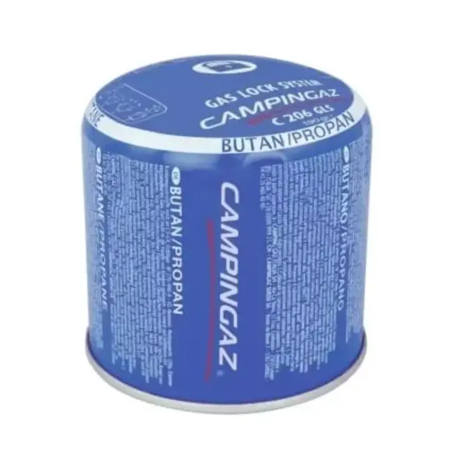 Campingaz C206 GLS gascartridge 190 gram - prikblik met Gas Lock System voor geschikte apparaten