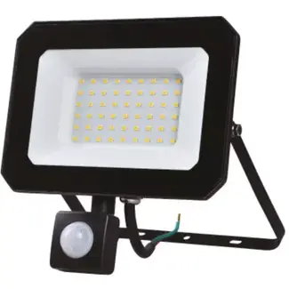 Benson LED Straler flat 100 W SMD + sensor - 6000 K - 267 x 270 x 54 mm - 25 cm - 220 - 240 V - 240 V - IP44