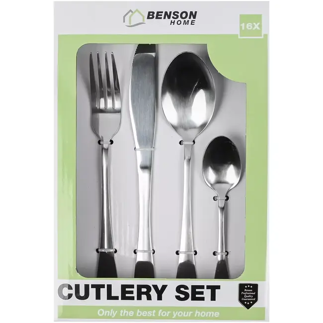 Benson Bestekset 16-delig - RVS