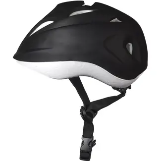 Benson Fietshelm kind maat S 48-52 cm zwart - kunststof - met ventilatiegaten - verstelbaar