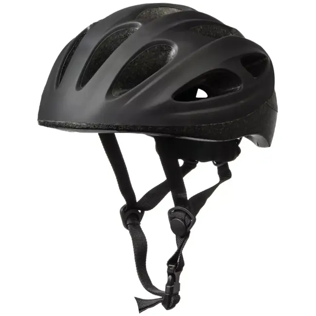 Benson Fietshelm volwassenen maat S 52-54 cm zwart - kunststof - met ventilatiegaten - verstelbaar