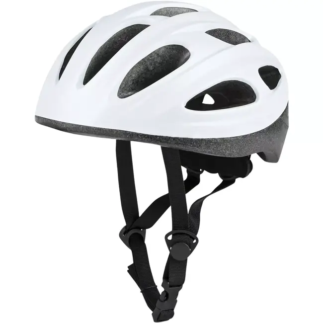 Benson Fietshelm volwassenen maat S 52-54 cm off wit - kunststof - met ventilatiegaten - verstelbaar