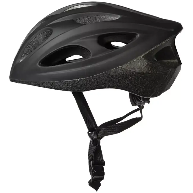 Benson Fietshelm volwassenen maat M 54-58 cm zwart - kunststof - met ventilatiegaten - verstelbaar