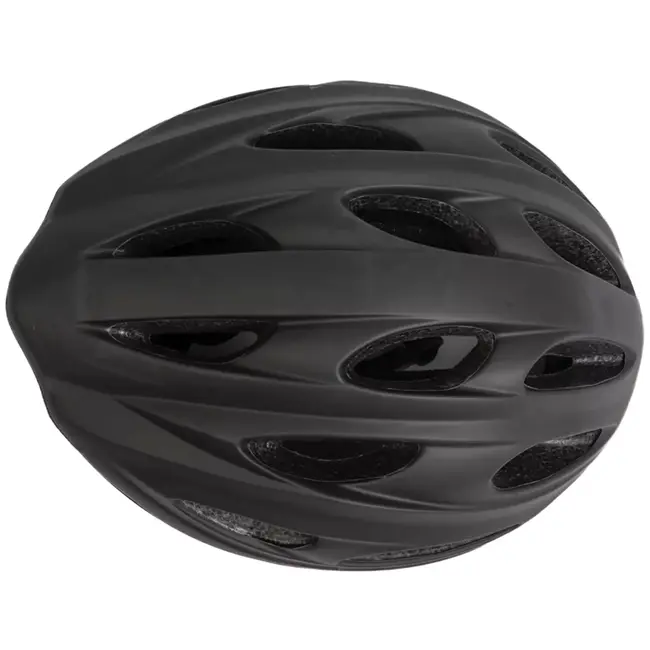 Benson Fietshelm volwassenen maat M 54-58 cm zwart - kunststof - met ventilatiegaten - verstelbaar