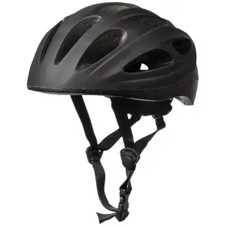 Benson Fietshelm volwassenen maat L 58-61 cm zwart - kunststof - met ventilatiegaten - verstelbaar