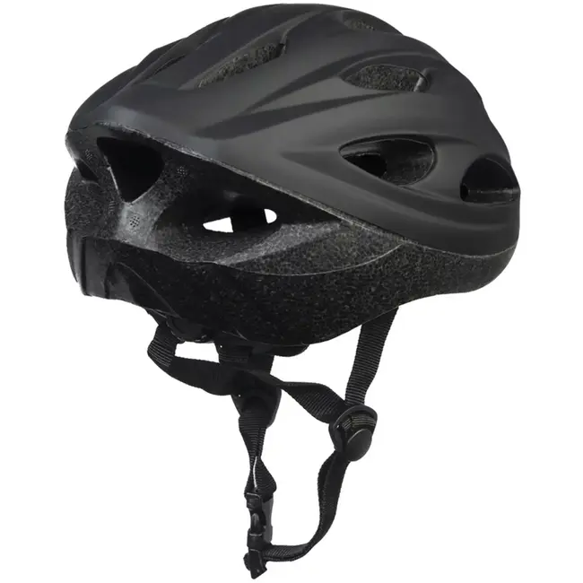 Benson Fietshelm volwassenen maat L 58-61 cm zwart - kunststof - met ventilatiegaten - verstelbaar