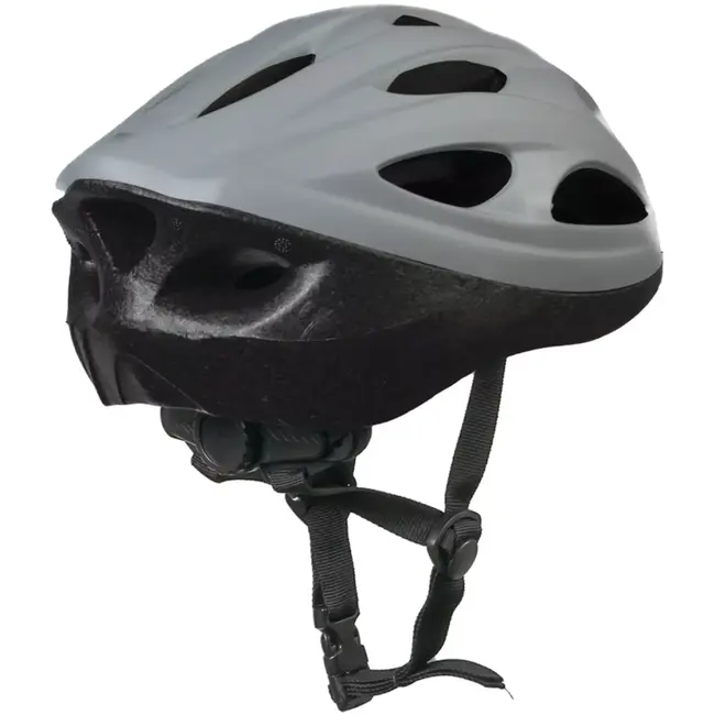 Benson Fietshelm volwassenen lichtgrijs maat L 58-61 cm - Verstelbaar