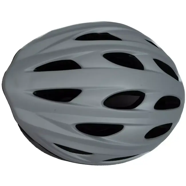 Benson Fietshelm volwassenen lichtgrijs maat L 58-61 cm - Verstelbaar